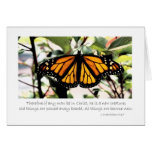 monarch butterfly if any man be in Christ cards