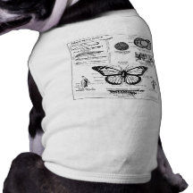 Monarch Butterfly Information Doggie T-shirt
