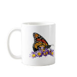 Monarch Butterfly on Aster mugs