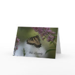 Monarch Butterfly Photo Sympathy Cad Greeting Cards