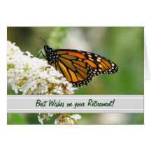 Monarch Butterfly Retirement Card by Elaine