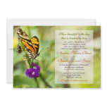 Monarch Butterfly Wedding Invitation