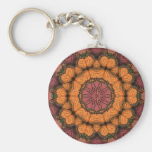 Monarch Circle Key Chain