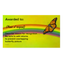 Monarchs & Rainbows "Award Cards"