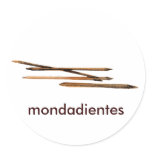 Mondadientes Round Stickers