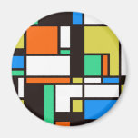 mondrian3 refrigerator magnet