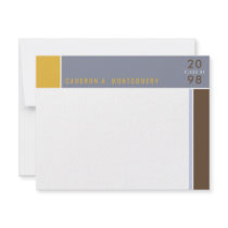 Mondrian | 09 * Modern Graduation Thank You Card Personalized Announcement