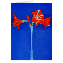 Mondrian Amaryllis Note Card