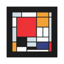 Mondrian - Composition With Large Red Plane Stretched Canvas Prints
