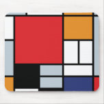 Mondrian - Composition With Large Red Plane Mouse Pads