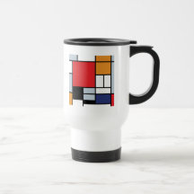 Mondrian - Composition With Large Red Plane Mug