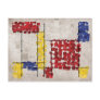 Mondrian Inspired Squares Postcards