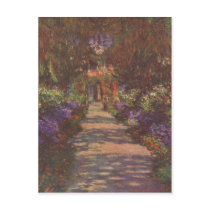 Monet, Claude Gartenweg 1902 Technique ?l auf Lein Post Cards