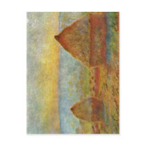 Monet, Claude Heuhaufen 1884 Technique ?l auf Lein Postcard