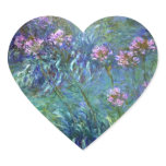 Monet Fine Art Flowers Agapanthus Sticker