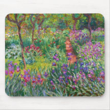 Monet Iris Garden at Giverny Mouse Pad