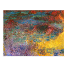 Monet Water Lily Pond Evening Postcard
