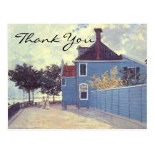 Monet's Blue House at Zaandam Postcard