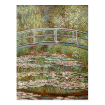 Monet's "Bridge Over a Pond of Water Lilies" 1899 Postcards