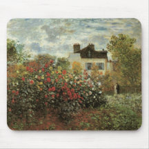 Monet's Garden at Argenteuil by Claude Monet Mouse Pads