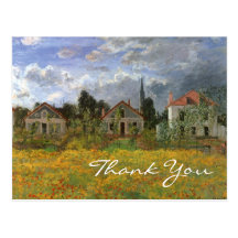 Monet's Houses at Argenteuil Post Card