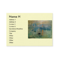 Monet's Impression Sunrise (soleil levant) - 1872