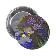 Monet's Water Lilies and Agapanthus Buttons
