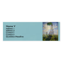 Monet's Woman with a Parasol (The Stroll / Walk) Business Cards