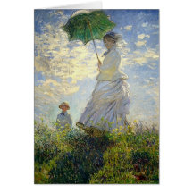 Monet's Woman with a Parasol (The Stroll / Walk) Cards