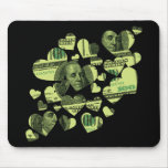 Money Hearts Mouse Pad