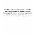 Money in the Hands of Government Lysander Spooner t-shirts