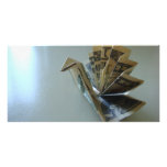 Money Origami Turkey Side photo cards