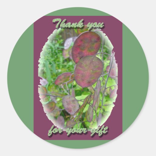 Money Plant Thank You Stickers
