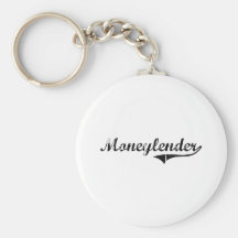 Moneylender Professional Job Keychain
