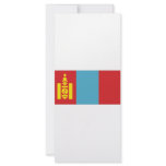 Mongolia National Flag Rack Card Design