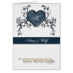 Mongramed Love Never Ends cards