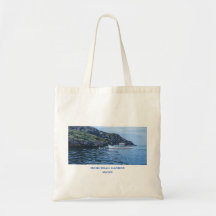 MONHEGAN HARBOR, MAINE TOTE BAG
