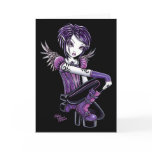"Monica" Purple Tattoo Angel Card