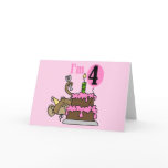 Monkey 4th Birthday Tshirts and Gifts cards