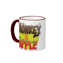 Monkey And Apple Mug