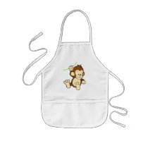 Monkey baby apron