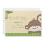 monkey; baby shower invitations