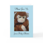 Monkey Baby Shower Invitation cards