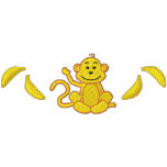 Monkey/ Banana embroidered shirts