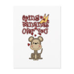 Monkey Bananas Over You Tshirts and Gifts postcards