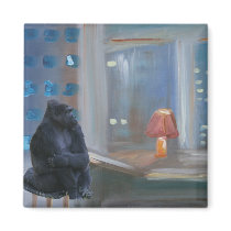 Monkey Bar Fridge Magnet