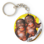 Monkey Be Happy keychains