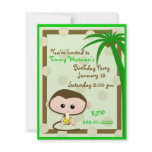 Monkey Birthday Invitation