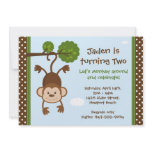 Monkey Birthday Invitation