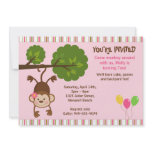 Monkey Birthday Invitation with Matching Envelope
